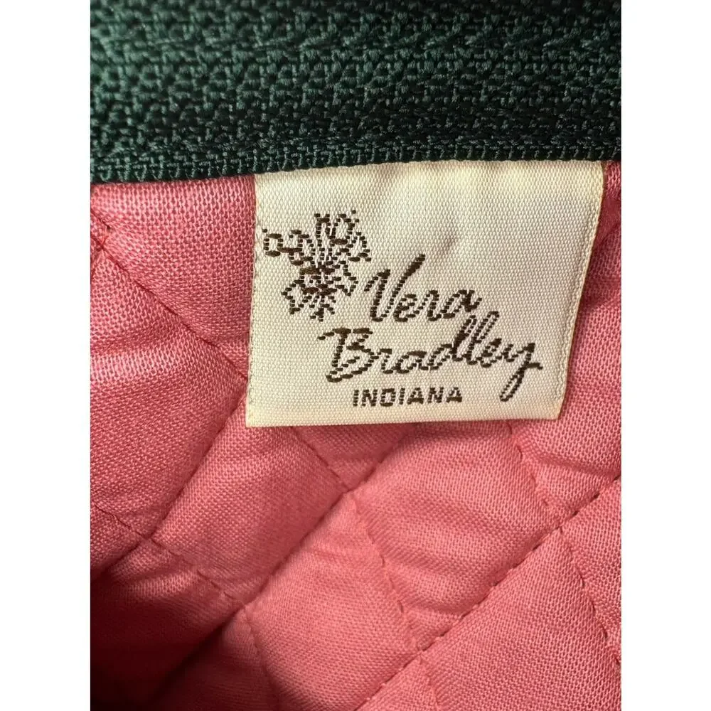 Vtg Vera Bradley Folding Envelope Style Jewelry Pouch 1980s Clutch Greenbrier